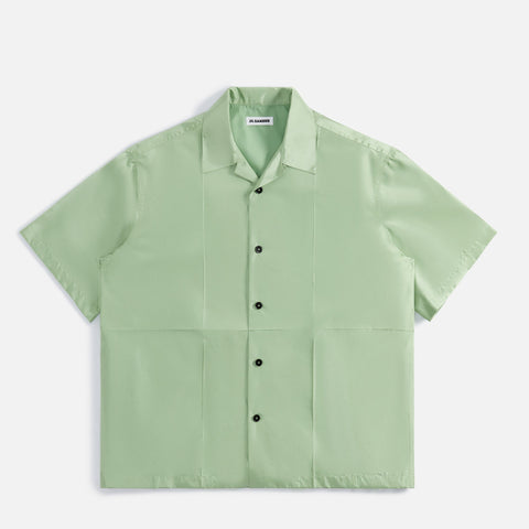 Jil Sander Sustainable Fluid Viscose Shirt - Lime Green