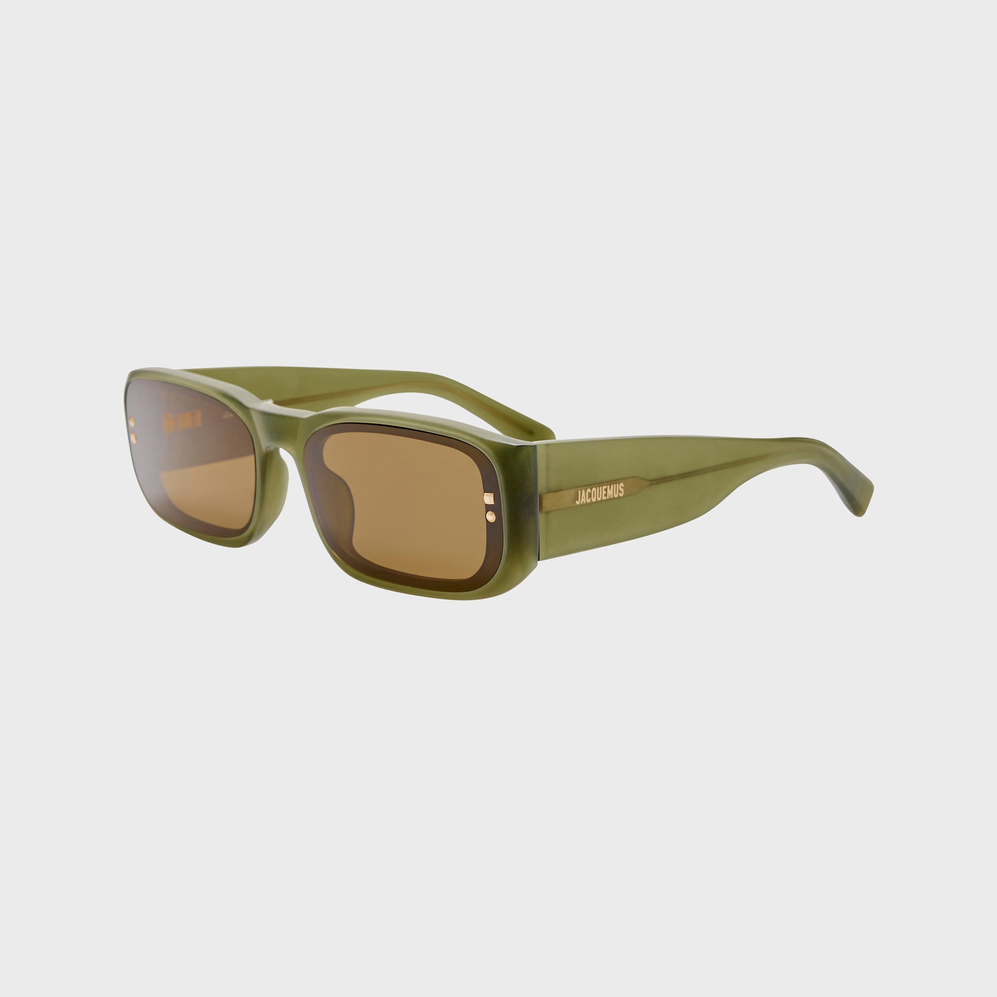 Jacquemus Pisco Frames - Sanded Green / Light Gold / Brown – Kith