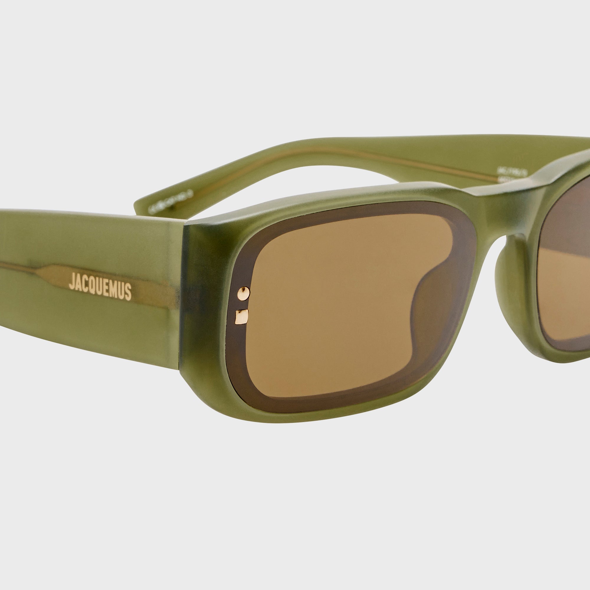 Jacquemus Pisco Frames - Sanded Green / Light Gold / Brown – Kith