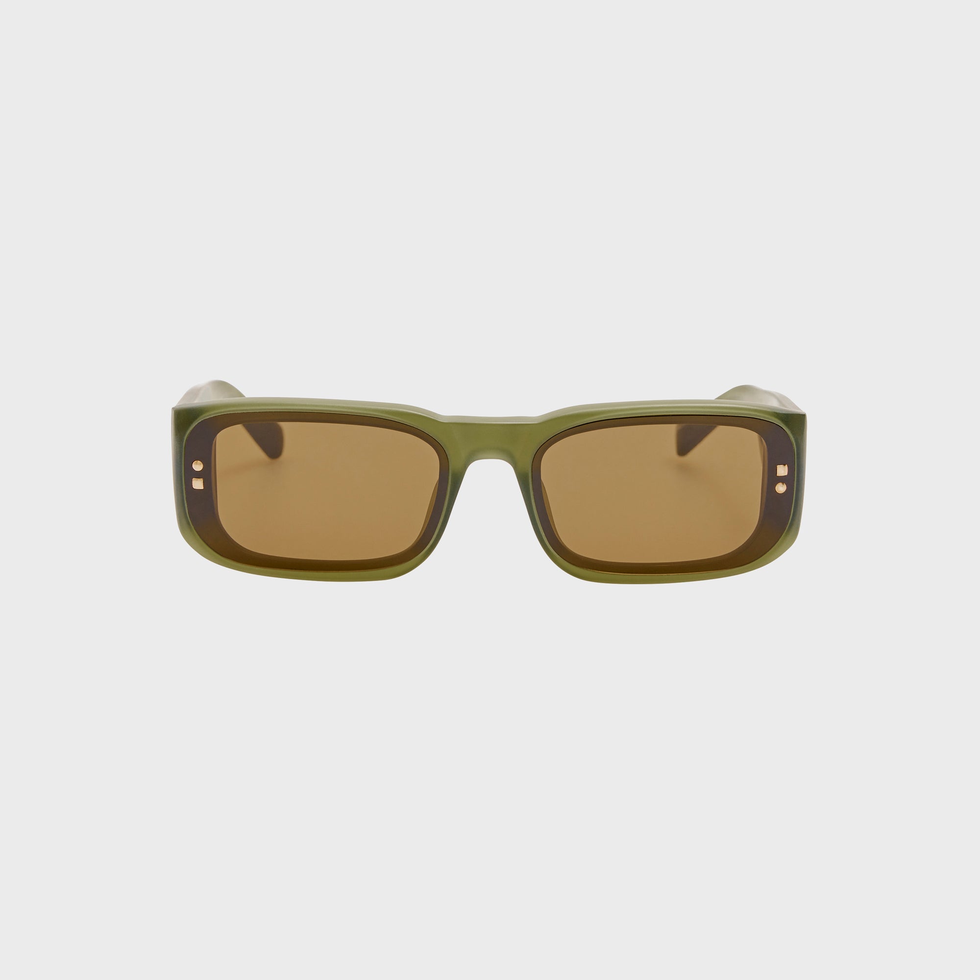Jacquemus Pisco Frames - Sanded Green / Light Gold / Brown – Kith Jacquemus Pisco Frames - Sanded Green / Light Gold / Brown – Kith