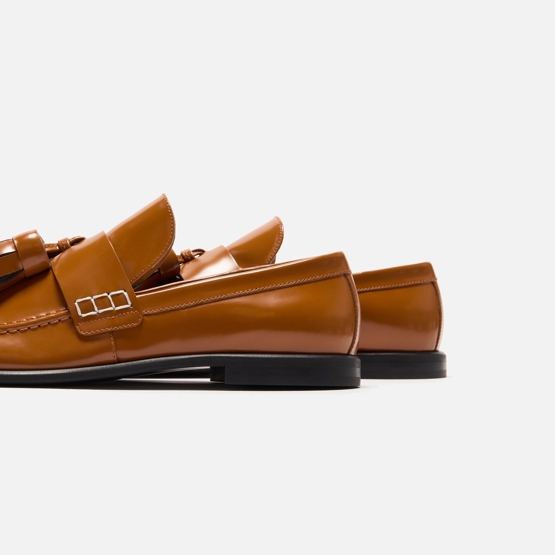 JW Anderson Tassel Loafer Mules - Tan