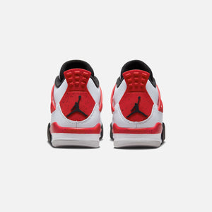 Nike Grade School Air Jordan 4 Retro - White / Fire Red / Black / Neutral Grey