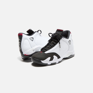 Jordan 14 white red and black on sale