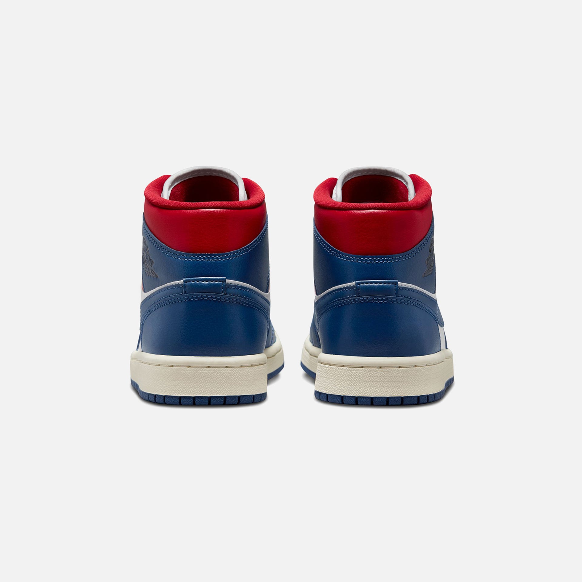 Jordan WMNS Air Jordan 1 Mid - White / French Blue / Gym Red / Sail