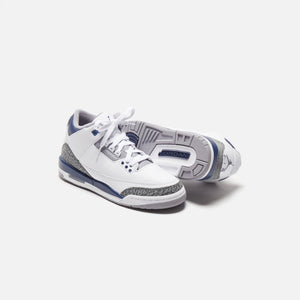 Nike GS Air Jordan 3 Retro - White / Midnight Navy / Cement Grey / Black