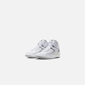 Nike GS Air Jordan 2 Retro - White / Cement Grey / Sail / Black