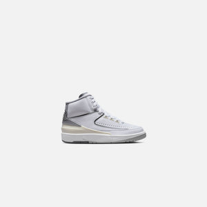 Nike GS Air Jordan 2 Retro - White / Cement Grey / Sail / Black