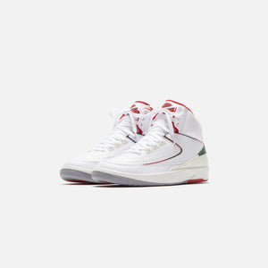 Nike GS Air Jordan 2 Retro - White / Fire Red / Fir / Sail