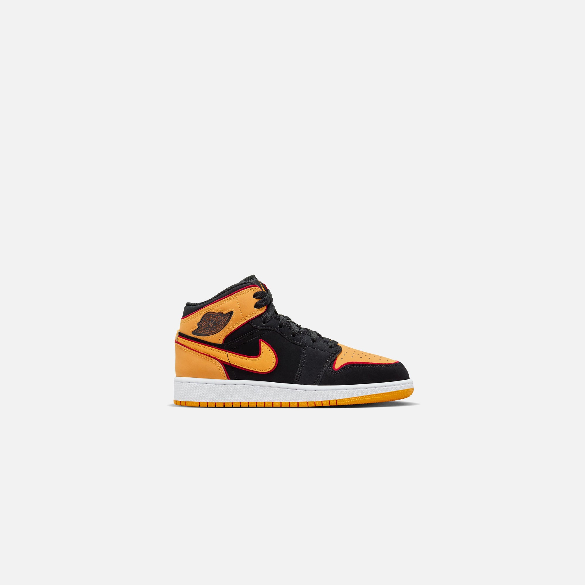 Jordan Grade School Air Jordan 1 Mid Se Black Vivid Orange Cardi Kith Europe