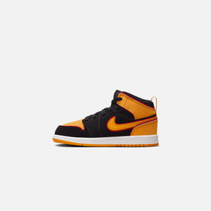 Jordan PS Air Jordan 1 Mid SE - Black / Vivid Orange / Cardinal Red / White