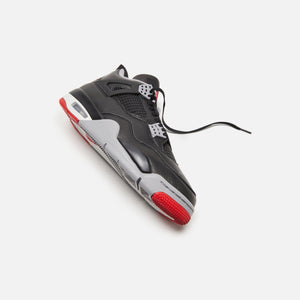 Nike Air Jordan 4 Retro - Black / Fire Red / Cement Grey / Summit White