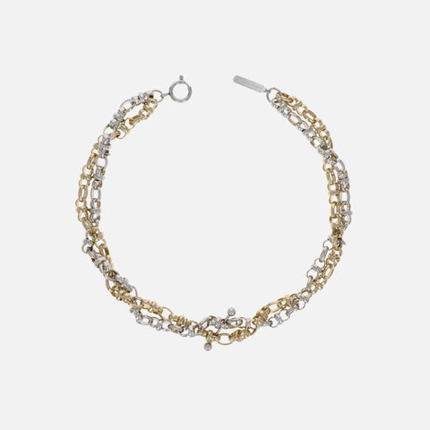 Justine Clenquet Julia Necklace - Gold / Palladium
