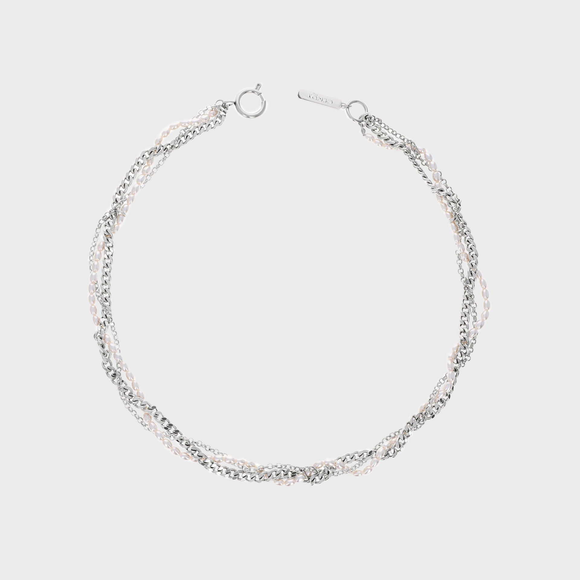 Justine Clenquet Yumi Necklace - Palladium