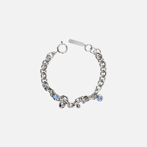 Justine Clenquet Bless Bracelet - Palladium / Denim Blue / Fuchsia