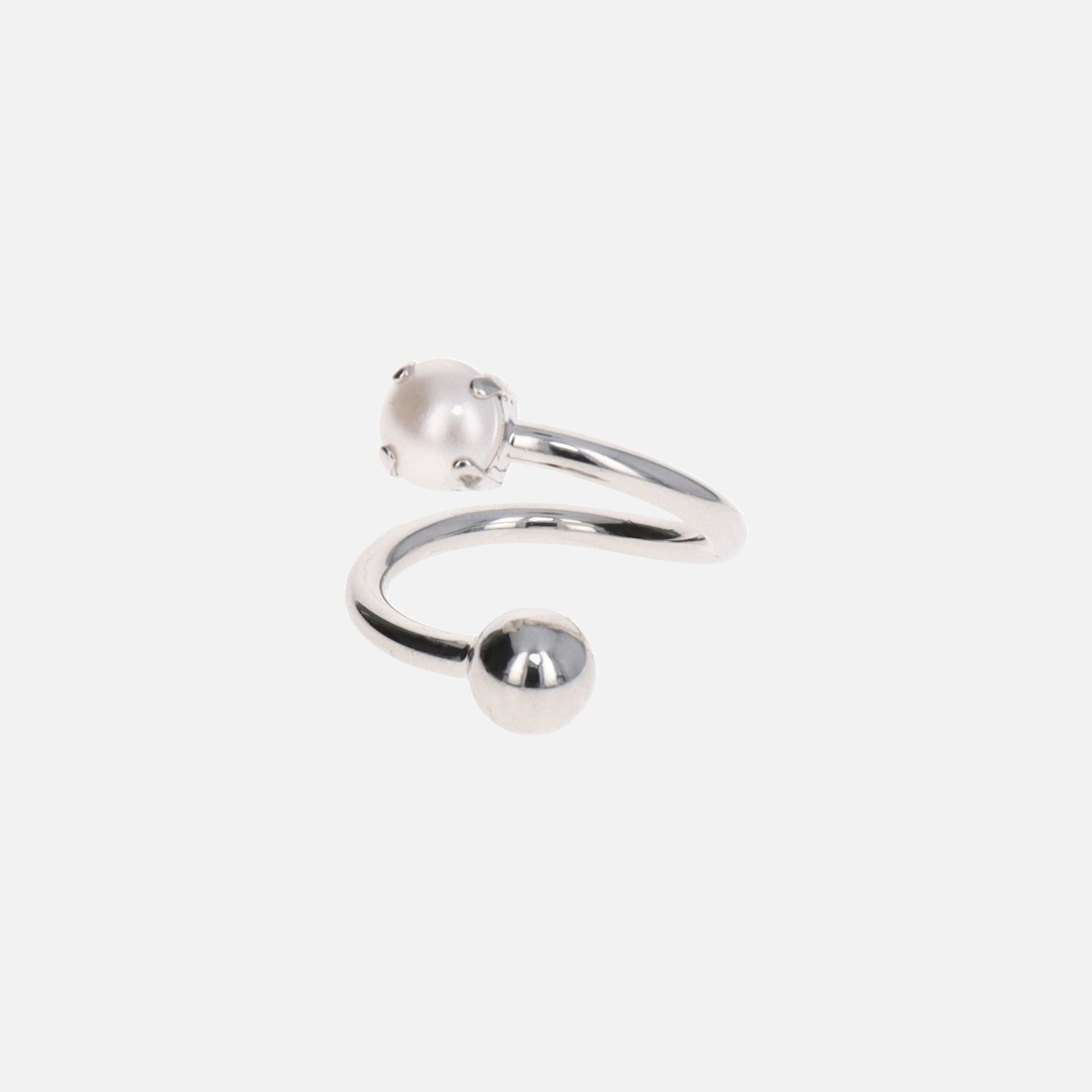 Justine Clenquet Coco Ring - Palladium