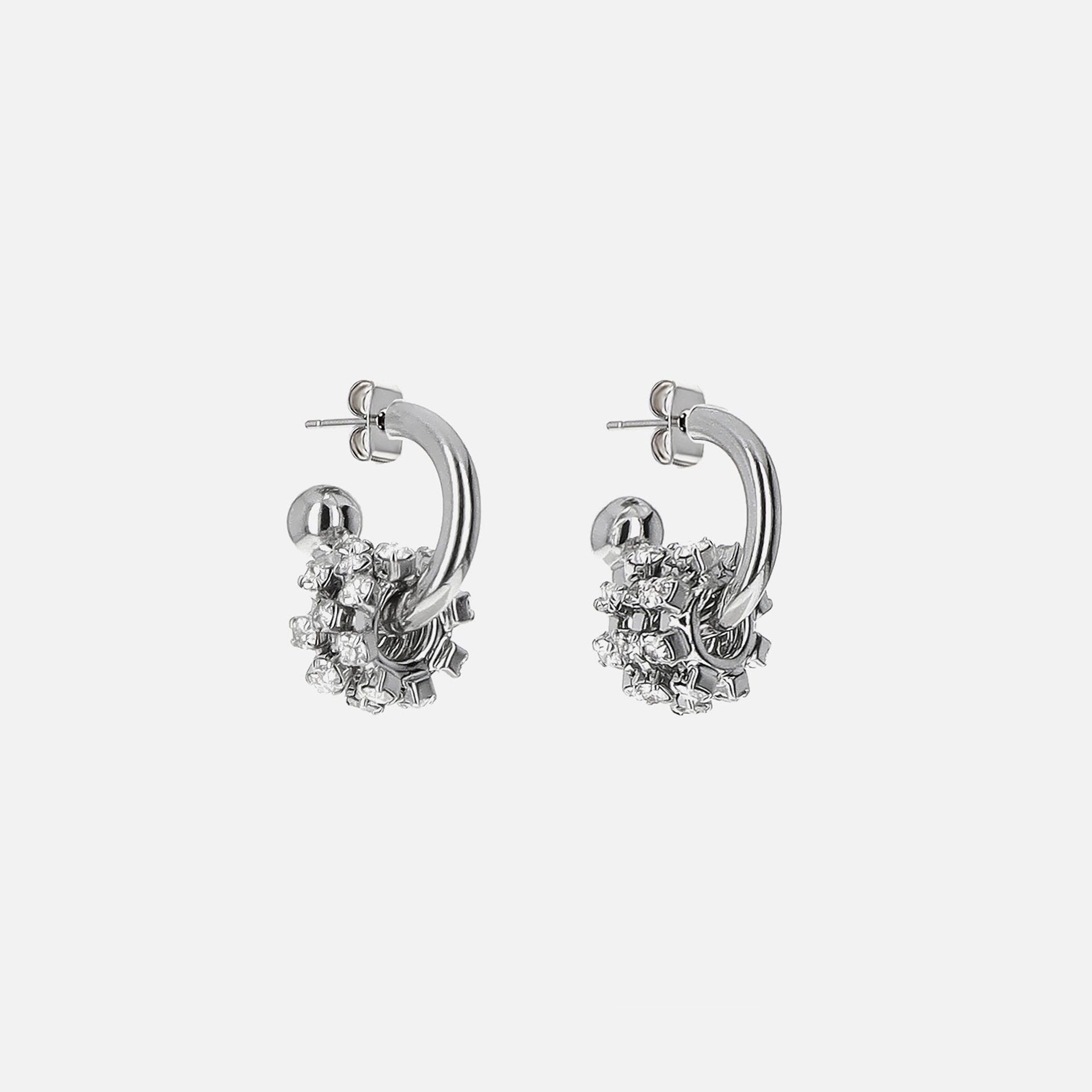 Justine Clenquet Daisy Earrings - Palladium