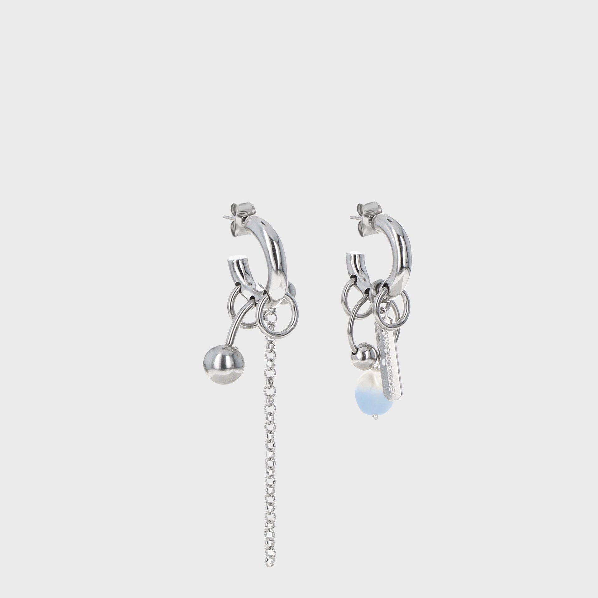 Justine Clenquet Holly Earring - Pearl Blue
