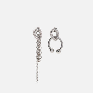 Justine Clenquet Holly Earrings - Palladium