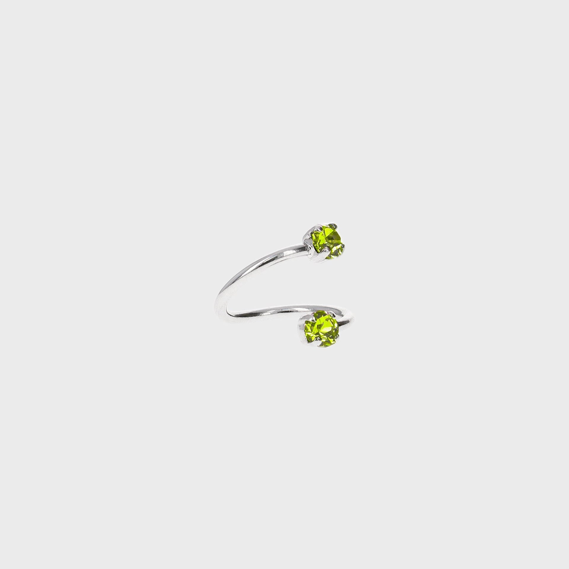 Justine Clenquet Juno Ring - Acid Green