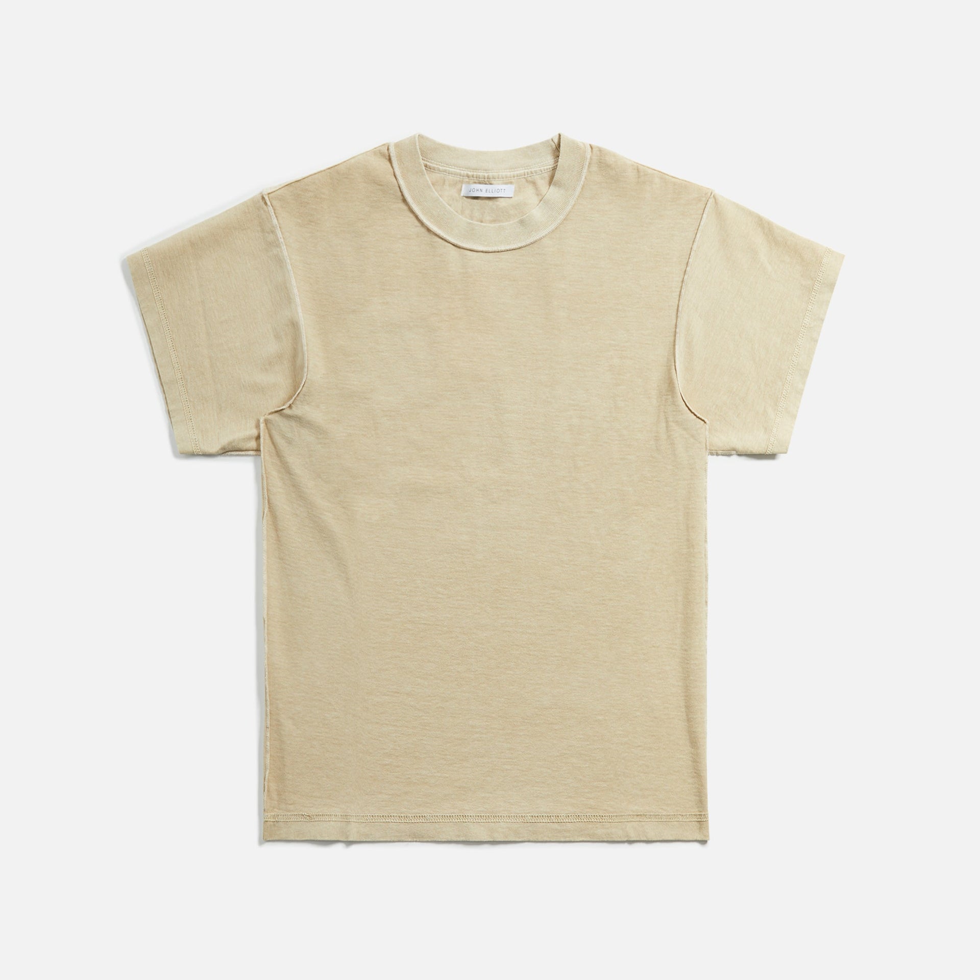 John Elliott Reverse Cropped Tee - Dust