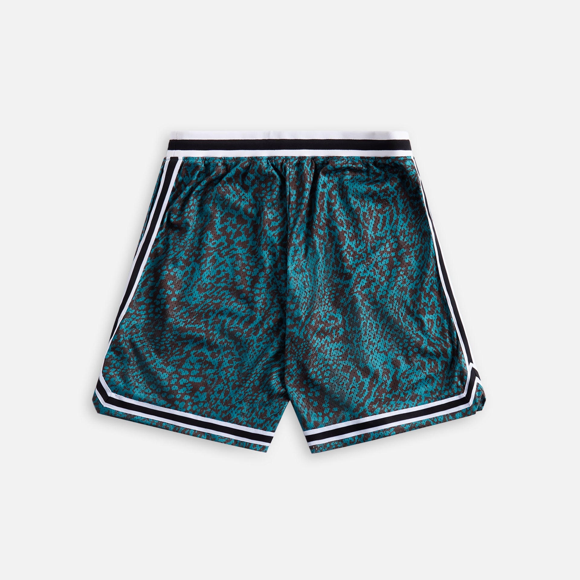 John Elliott Game Shorts - Turquoise Leopard