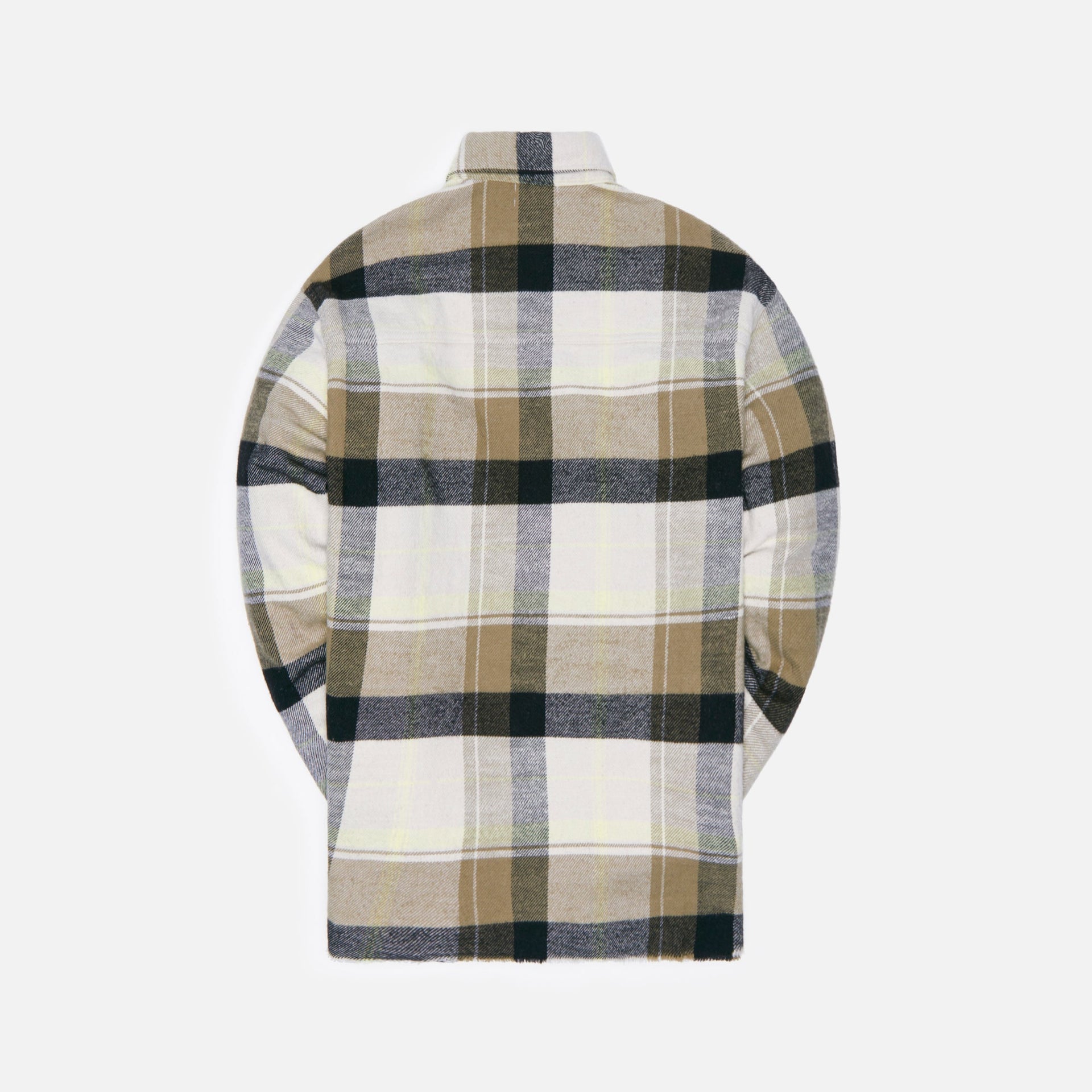 John Elliott Hemi Oversized Shirt Cyclone Check - Ivory