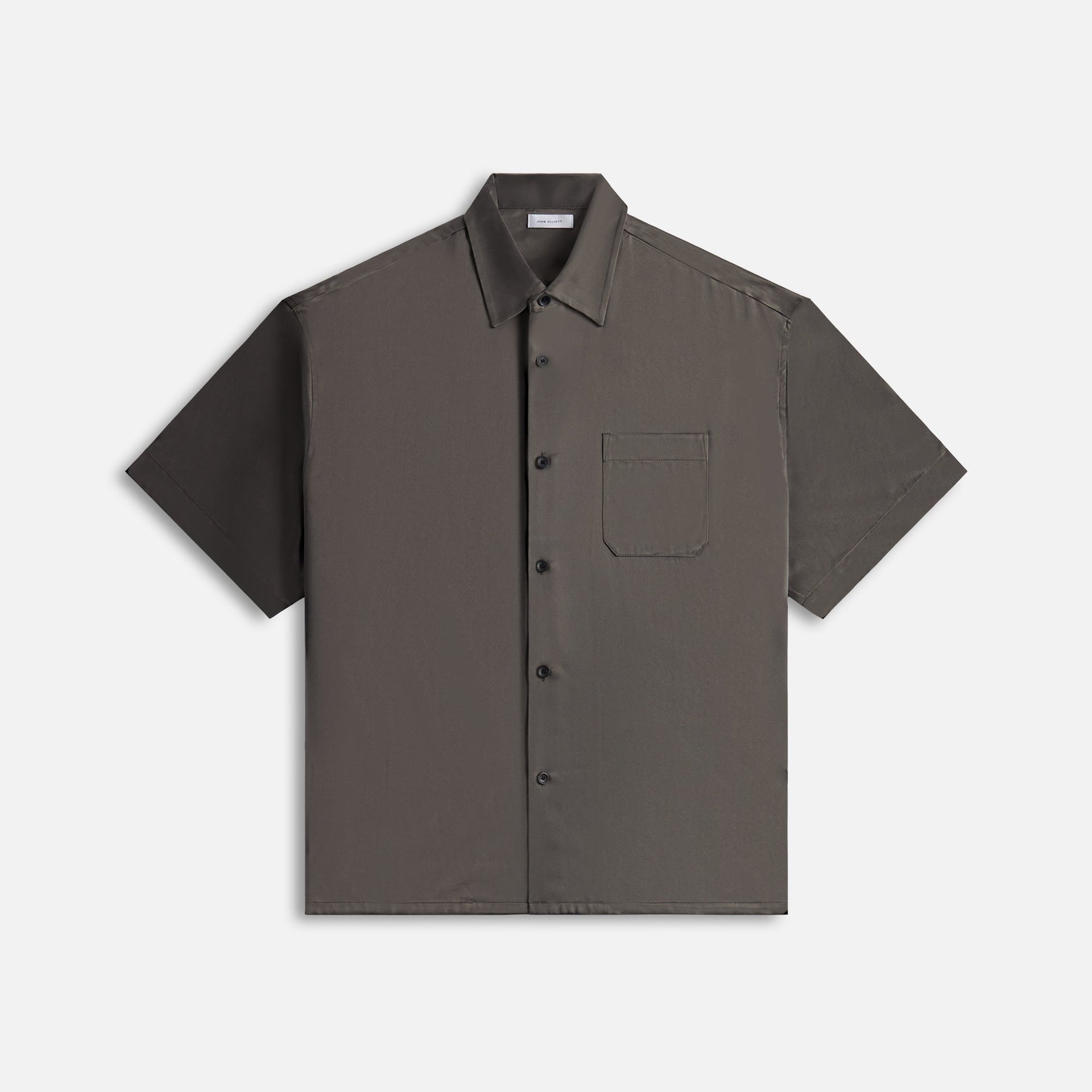 John Elliott Brushed Silk Button Up - Black