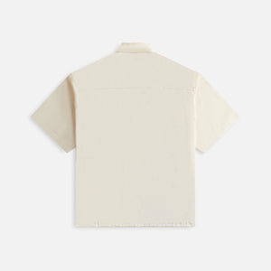 John Elliott Brushed Silk Button Up - Salt