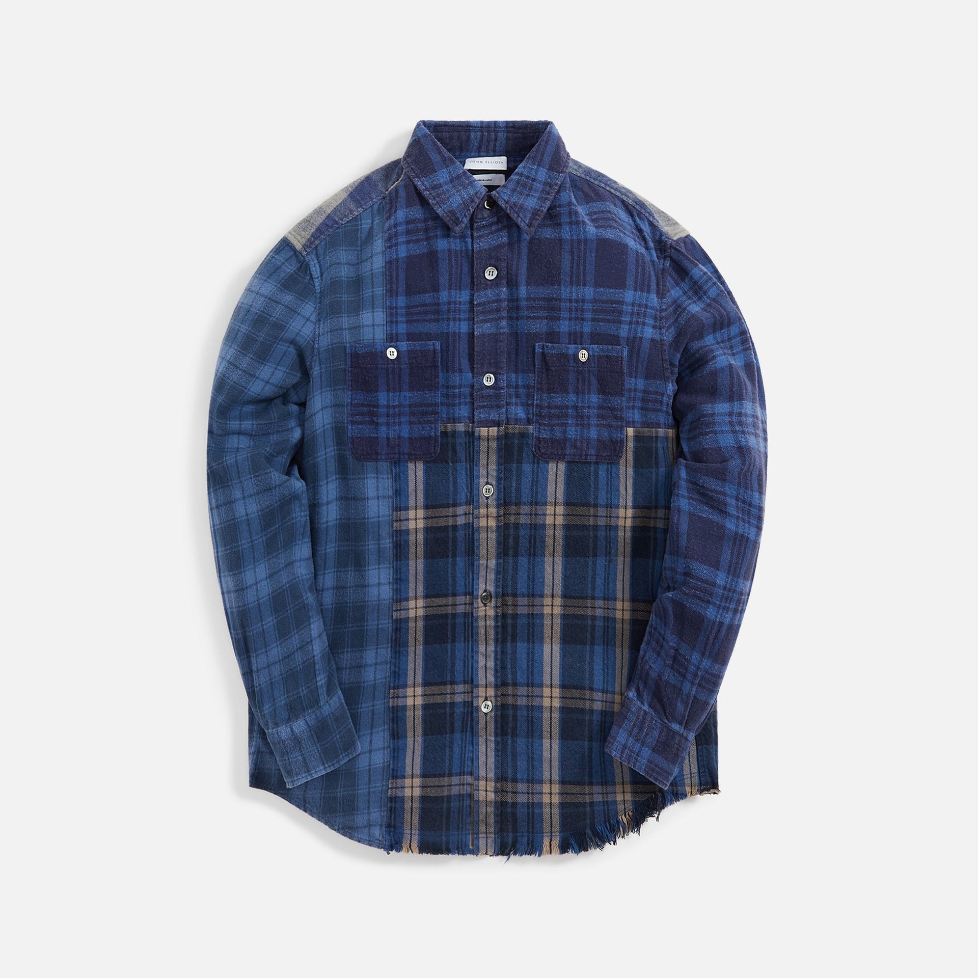 John Elliott Silverado Paneled - Plaid Blue / Black