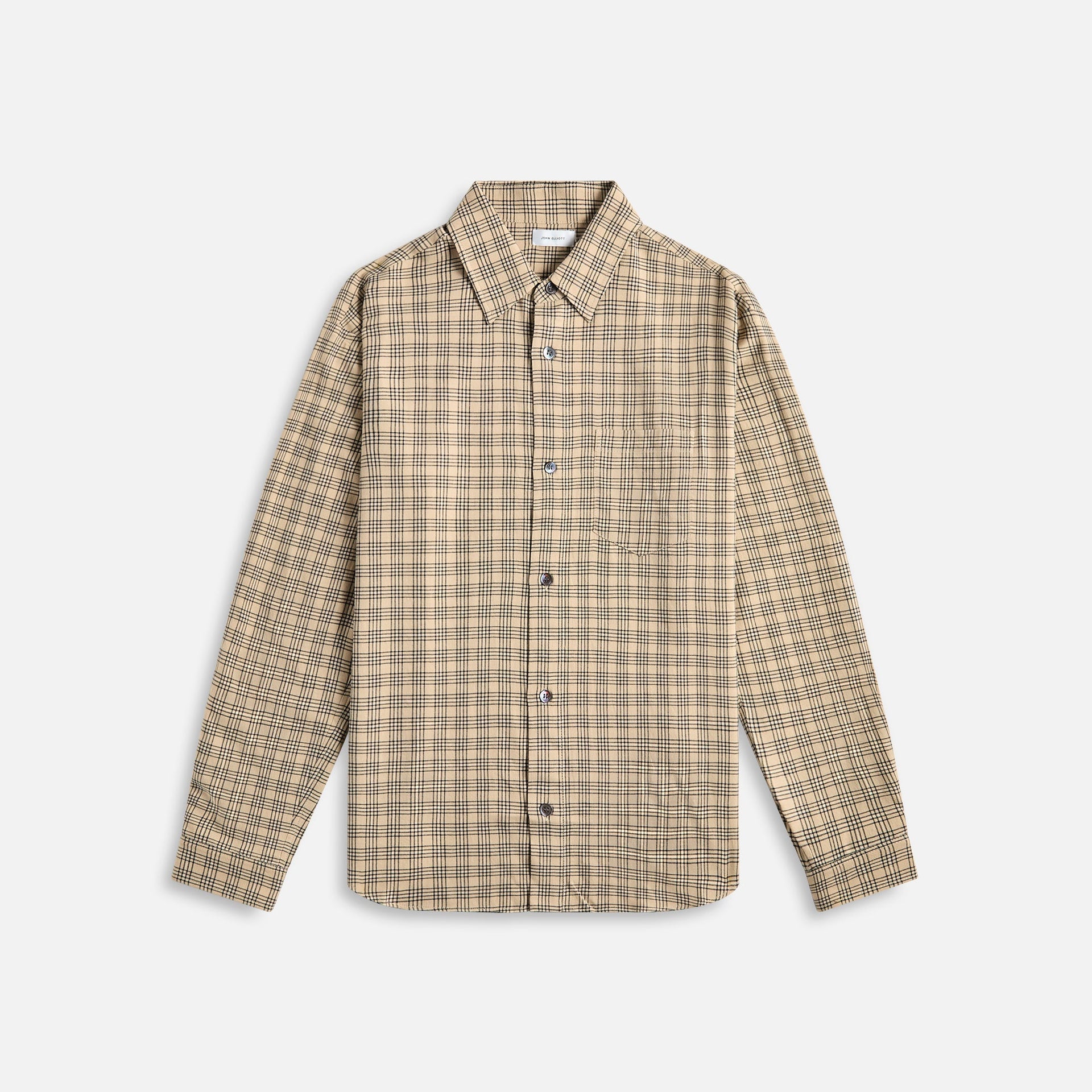 John Elliott Cloak Button-Up - Prato Check