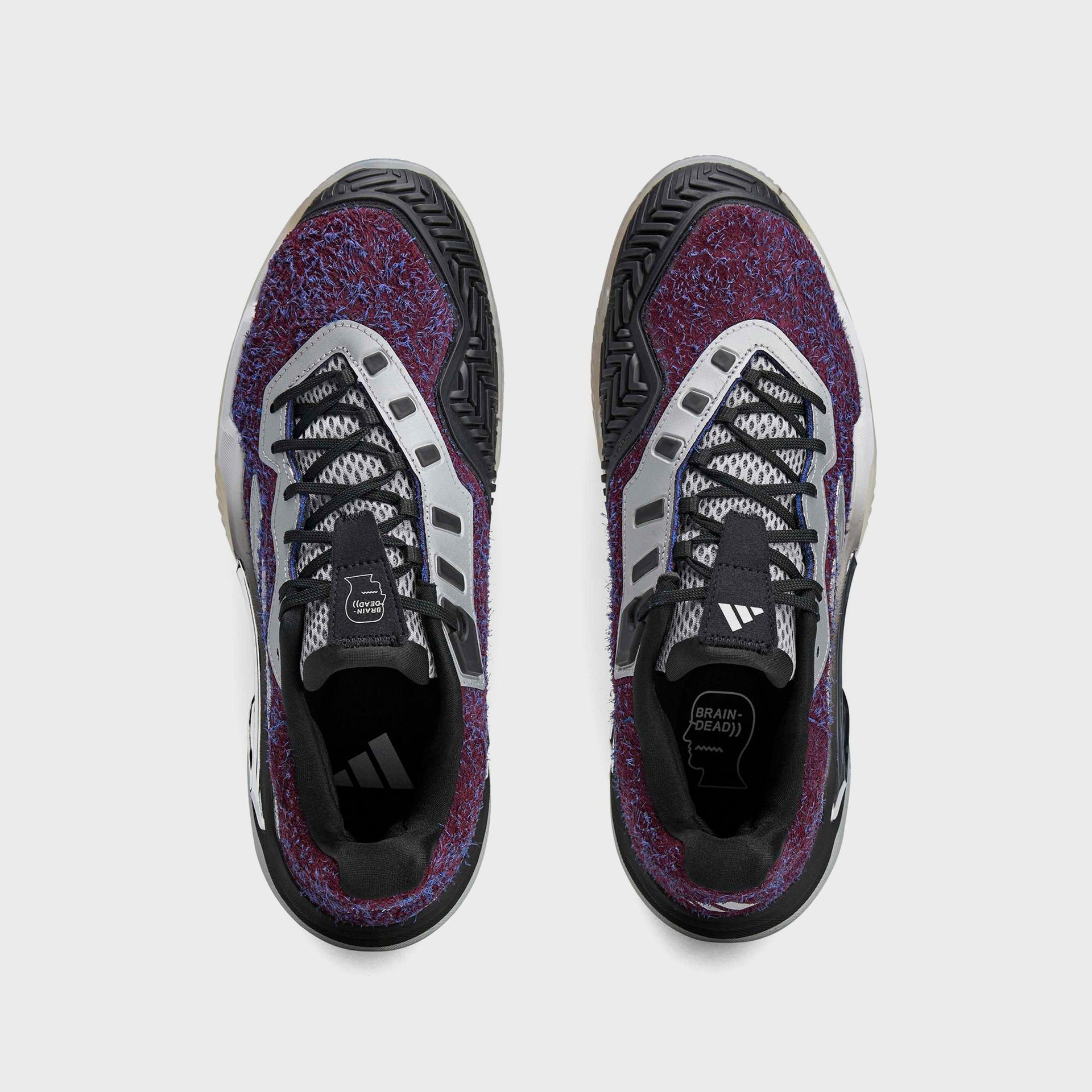 adidas x Brain Dead Barricade 13 Tennis Shoe - Multicolor / Silver Metallic / Core Black