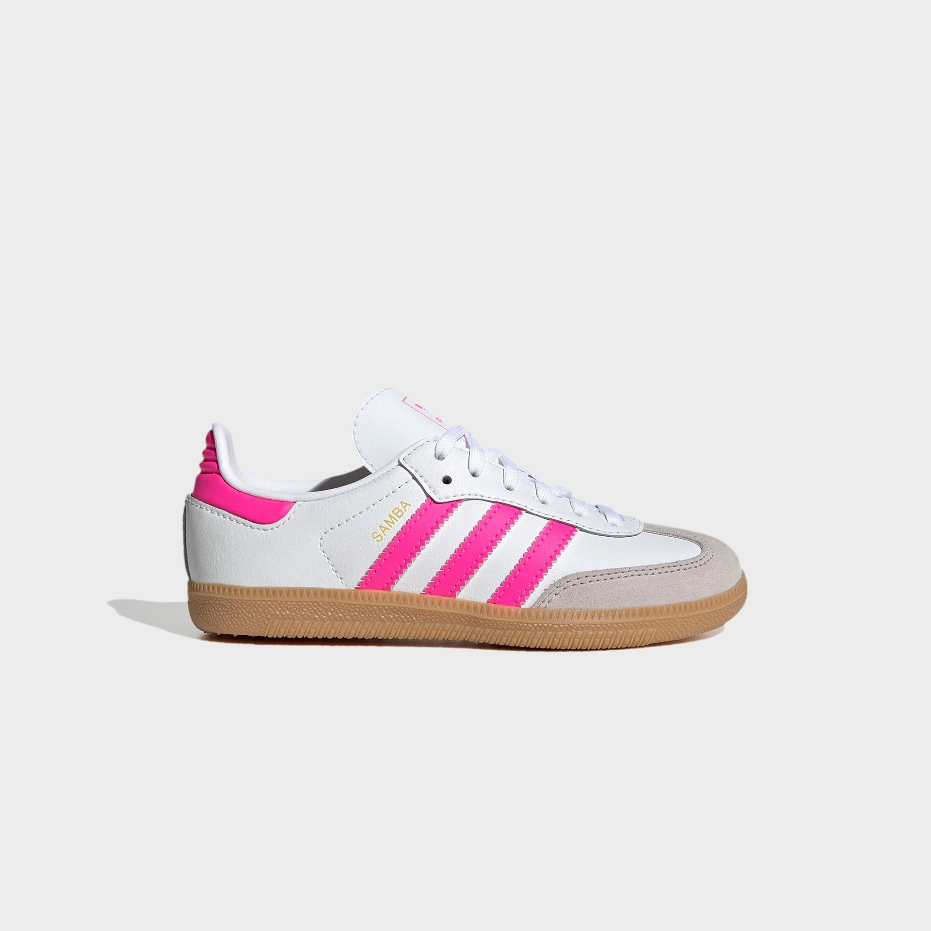 adidas Kids Samba  OG - White / Lucid Pink / Gum 3