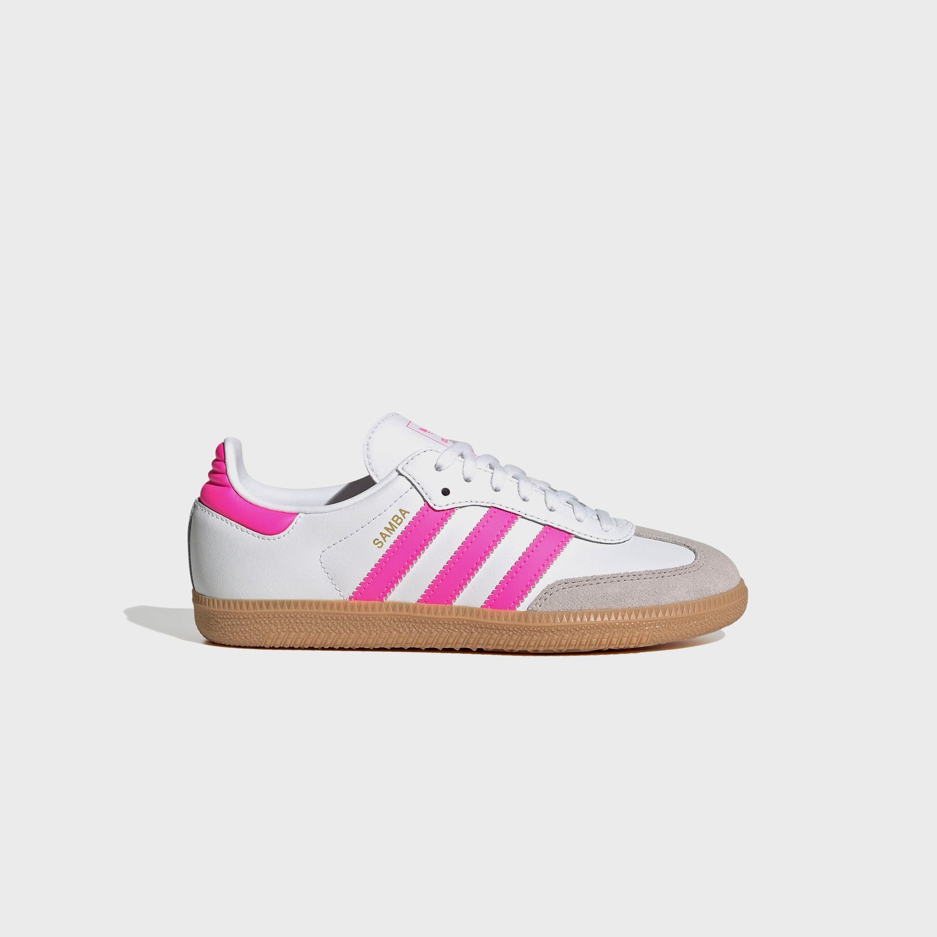 adidas GS Samba OG - White / Lucid Pink / Gum 3
