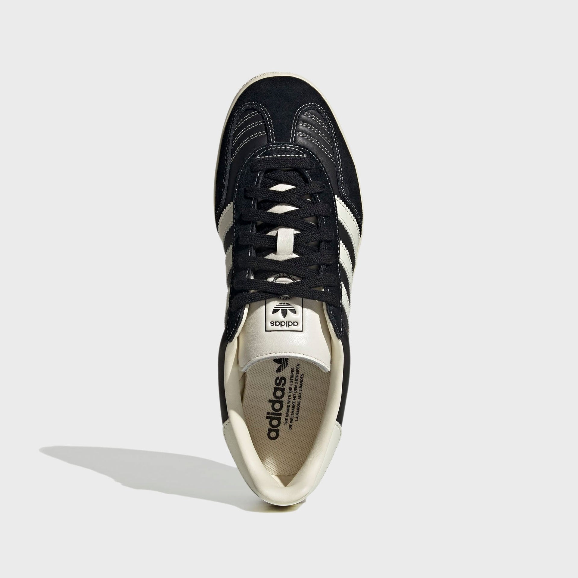 adidas Gazelle Indoor - Core Black / Cream White / Gold Metallic