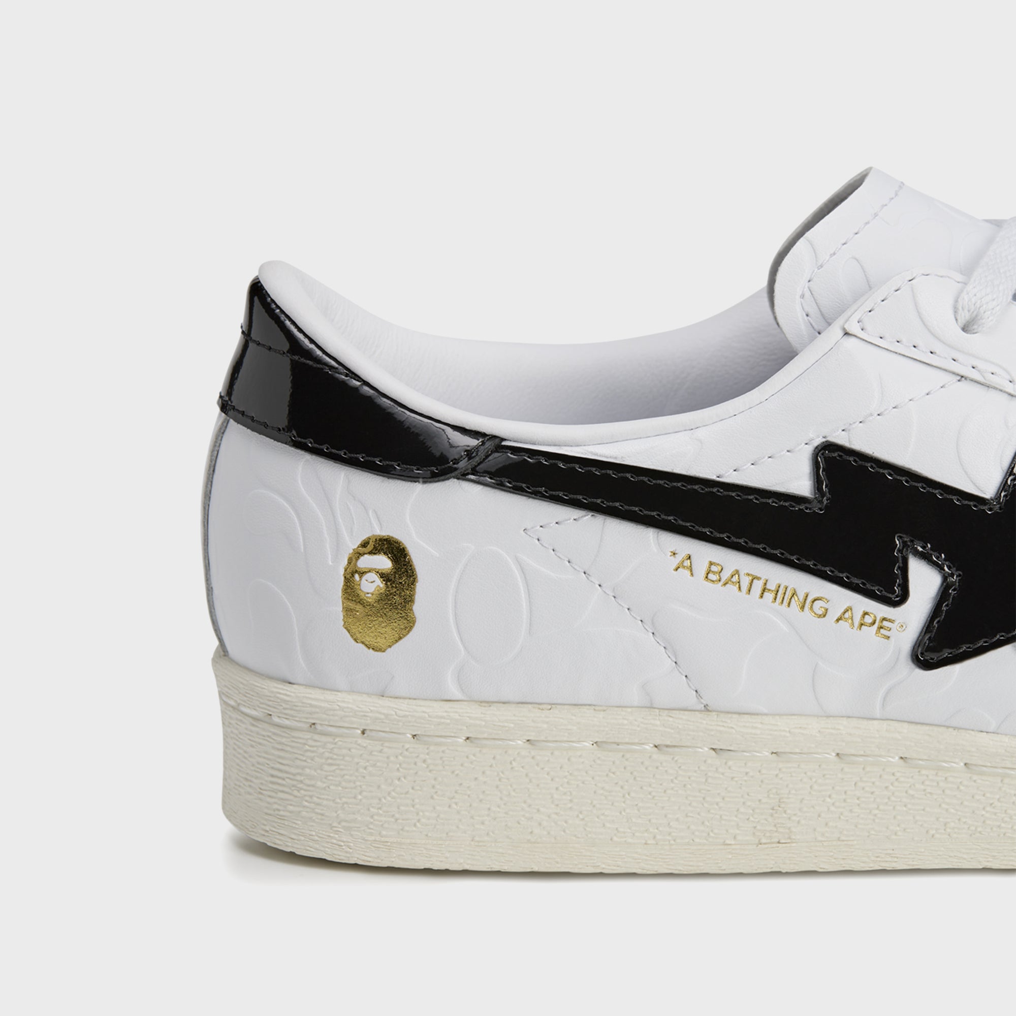 ★Adidas x BAPE★Superstar Vintage Cloud White Core Black★ Sneaker Politics