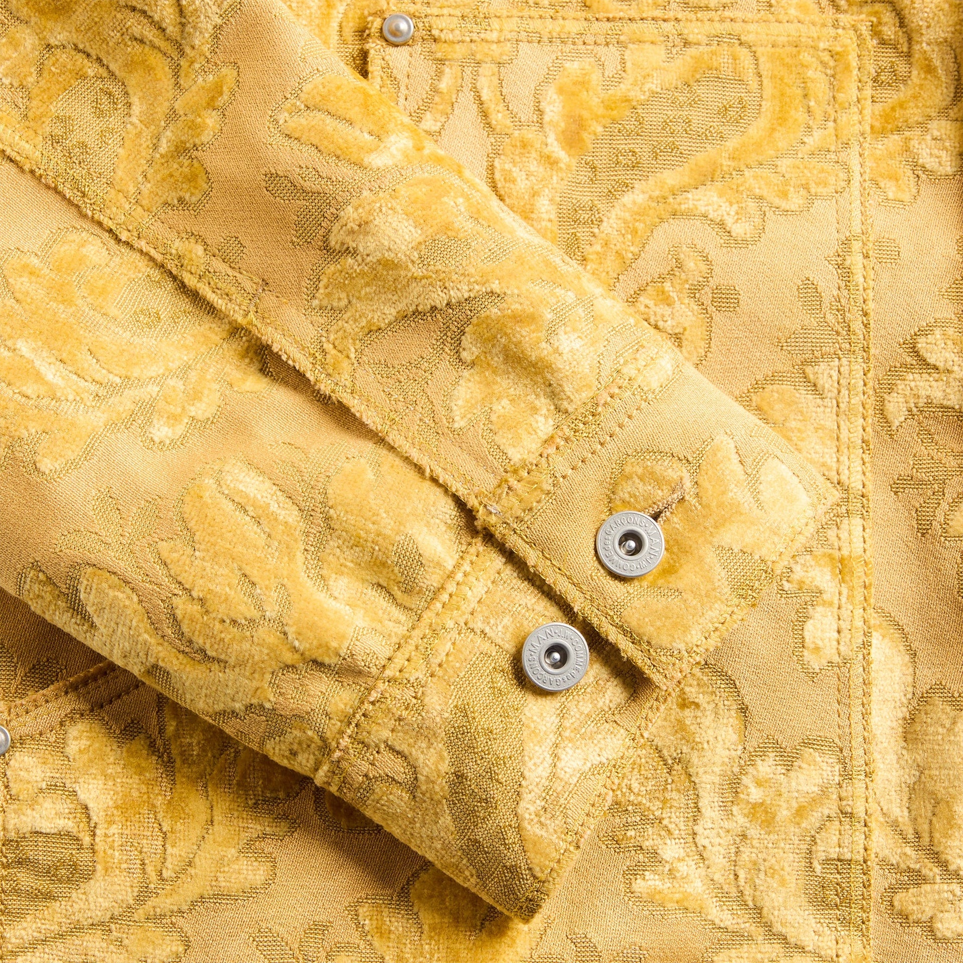 Junya Watanabe MAN Floral Pattern Jacket - Yellow