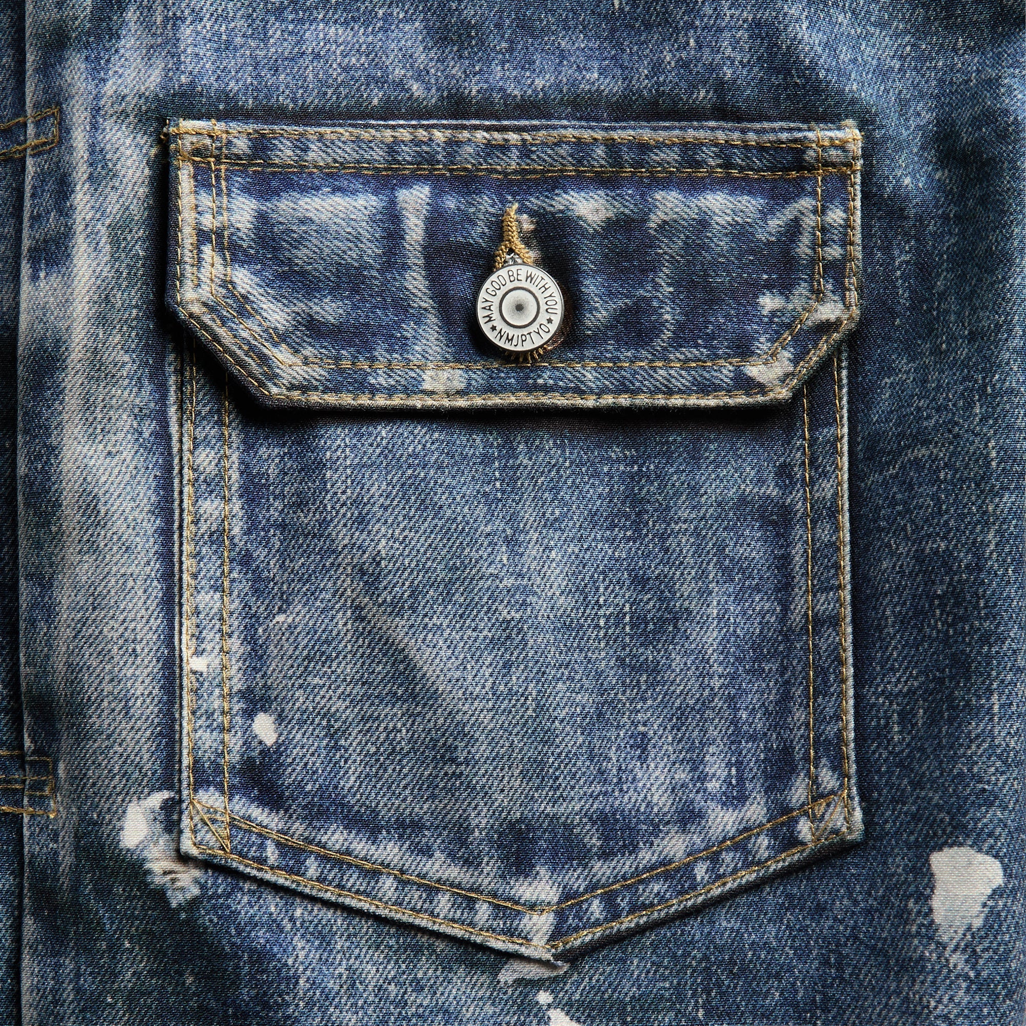 Junya Watanabe MAN New Manual Printed Denim Jacket - Indigo – Kith