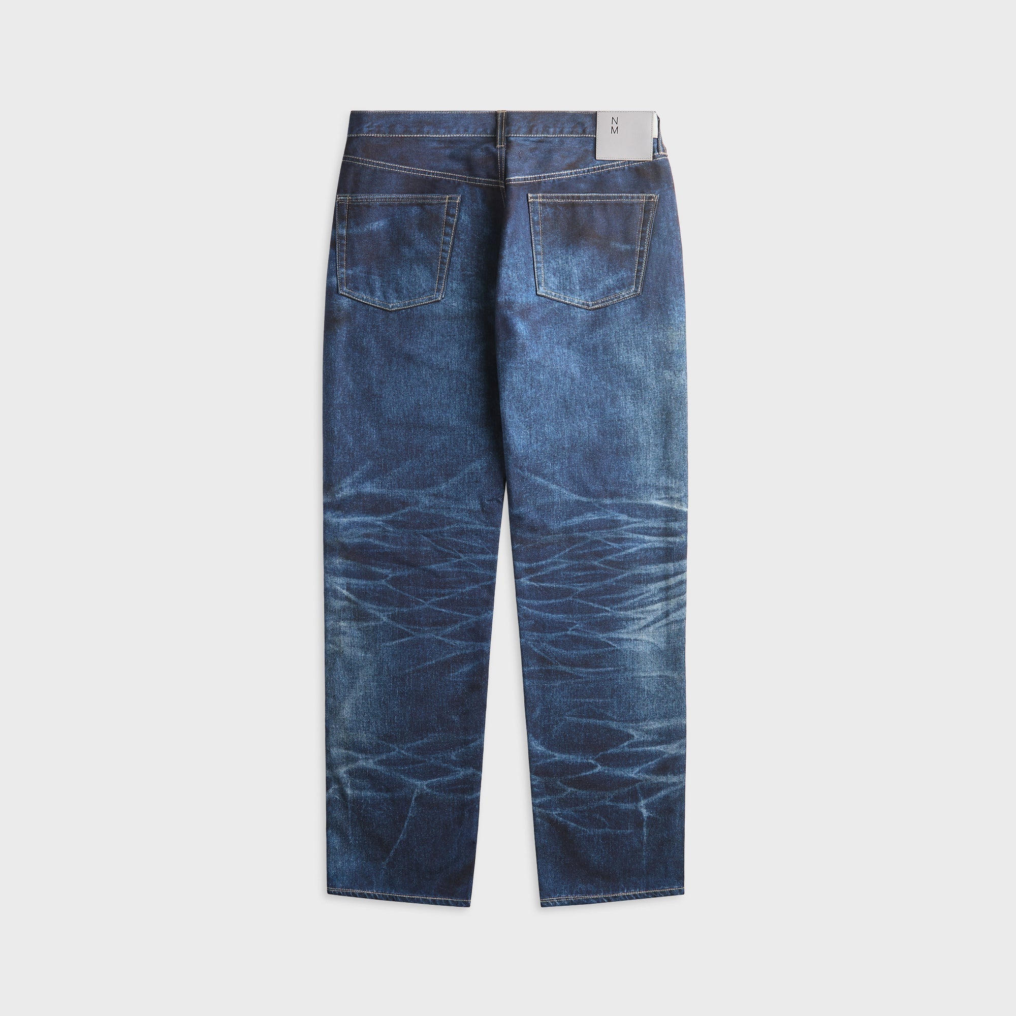 junya watanabe denimマキシ丈 半袖ワンピース Junya Watanabe MAN x New Manual Printed Denim Pant - Indigo – Kith