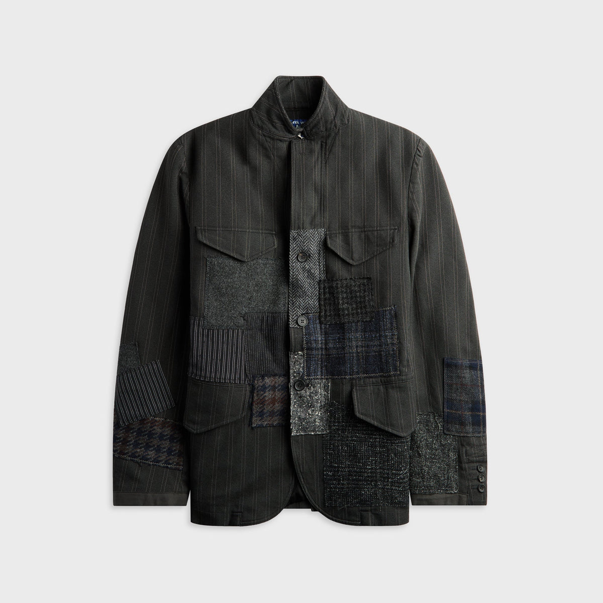 Junya Watanabe MAN Patchwork Button Jacket - Grey / Mix