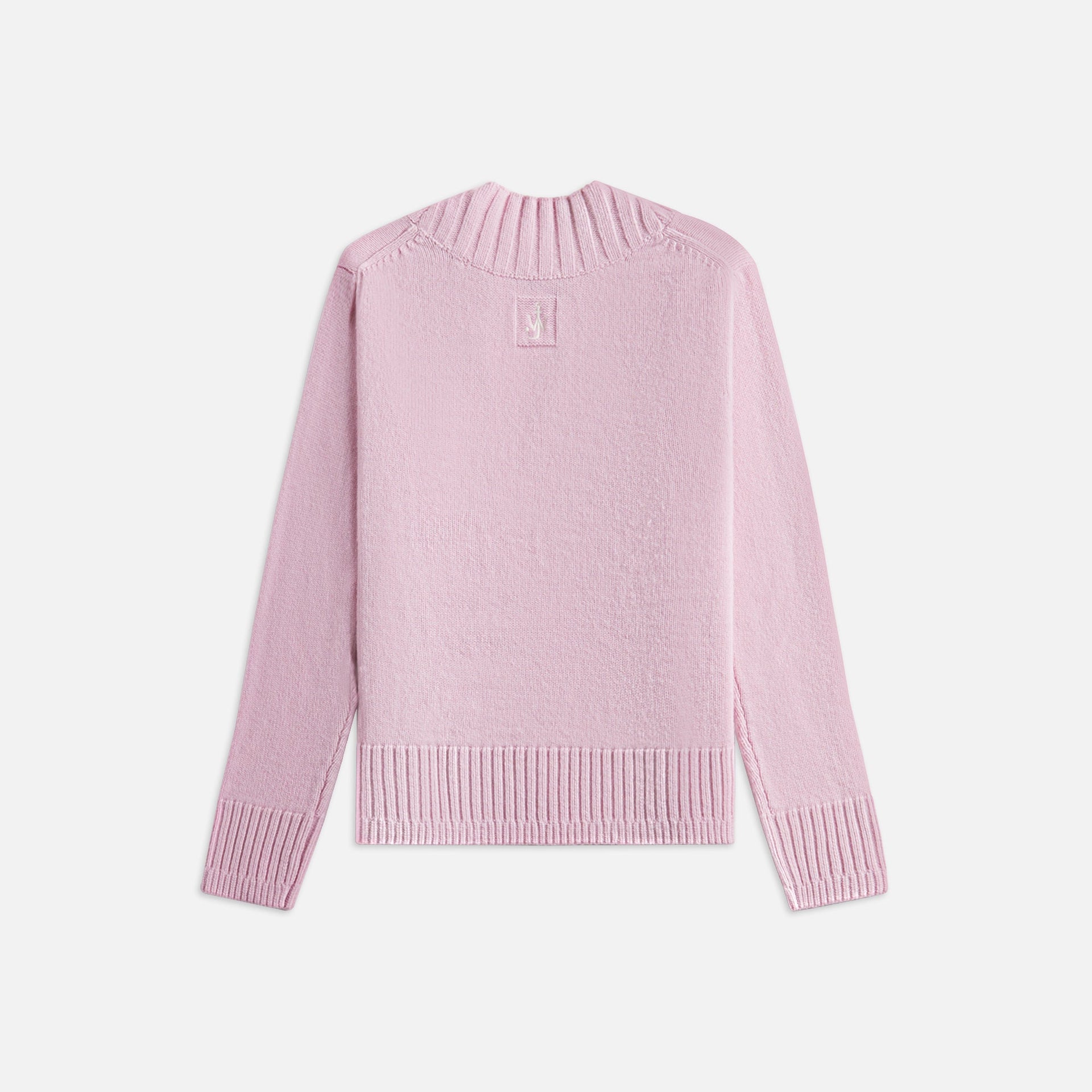 JW Anderson Slanted V Neck Jumper - Pale Pink