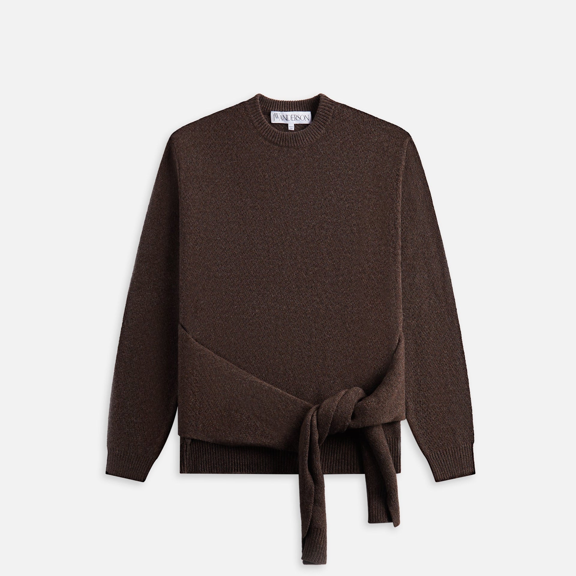 JW Anderson Draped Tie Front Jumper - Smoke