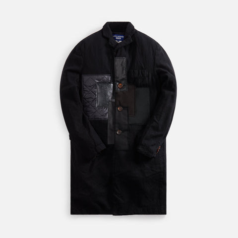 Junya Watanabe Man Wool Serge Garment Fulling Treated X Multi Fabrics - Black