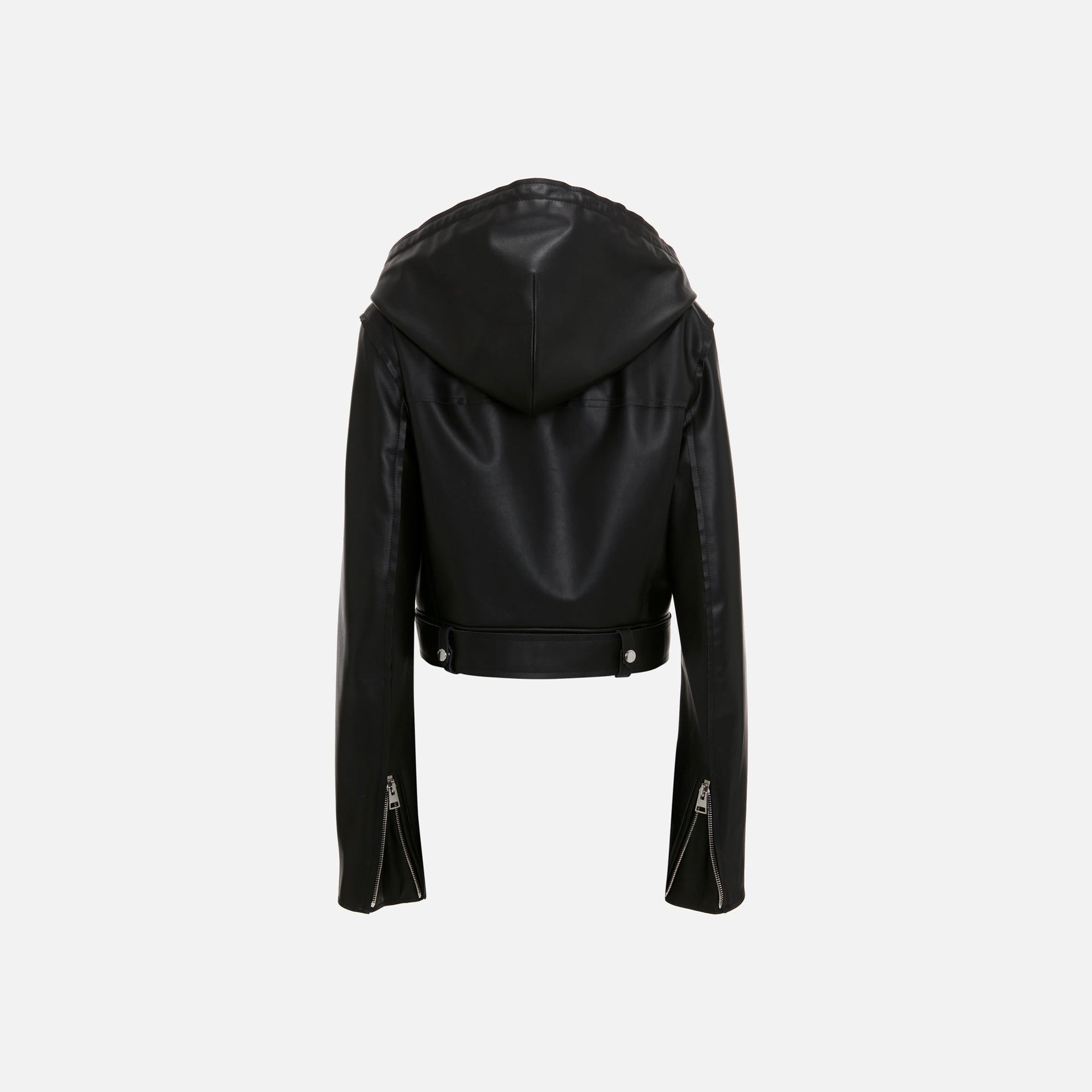 JW Anderson Hooded Biker Jacket - Black