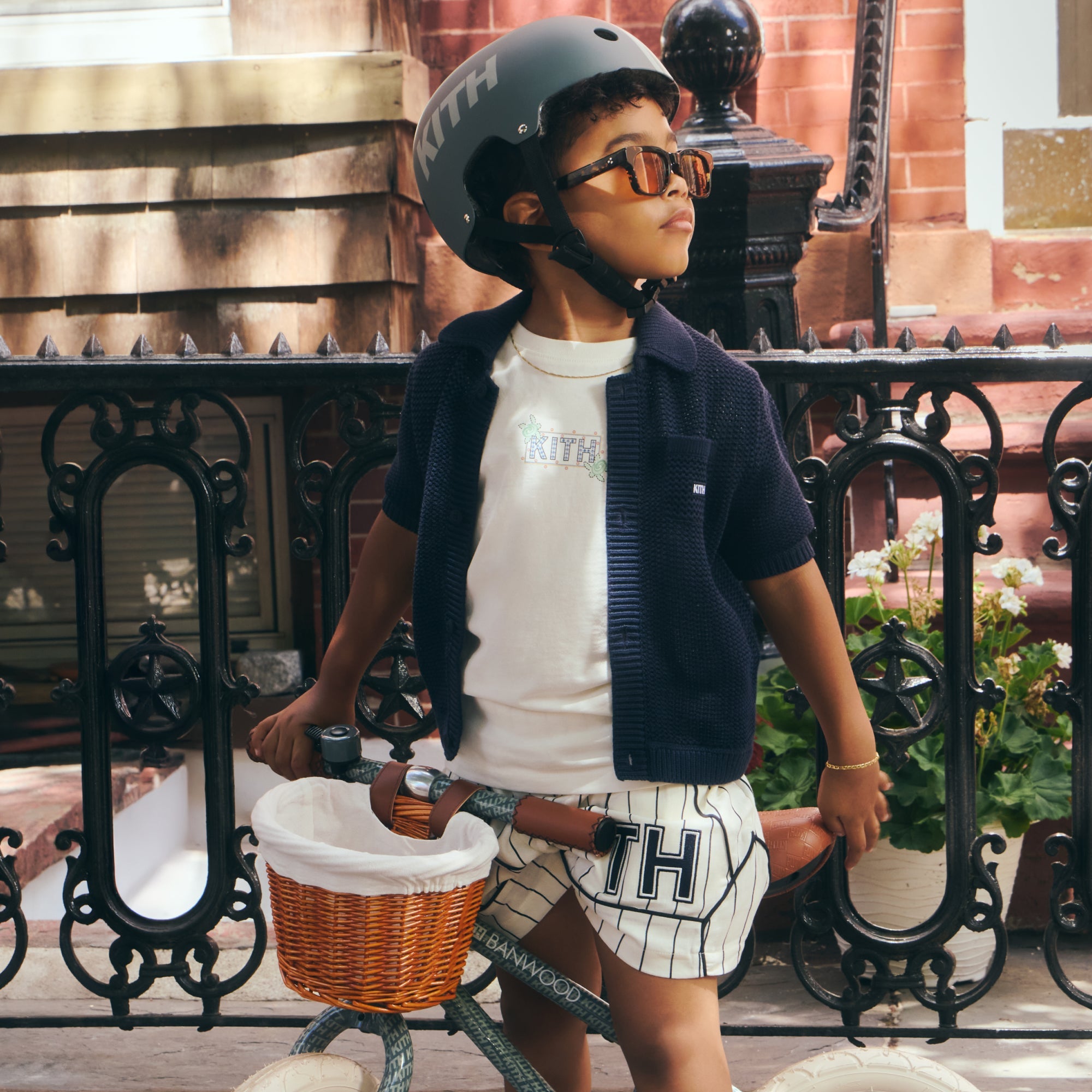 Kith Kids Pinstripe Baseball Turbo Short - Silk – Kith Europe