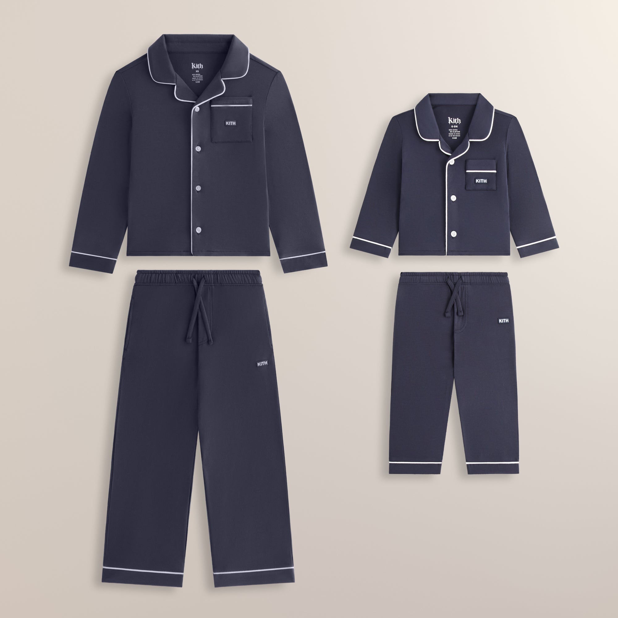 Needles Narrow Track Pant Polyester Smooth - Navy – Kith Europe