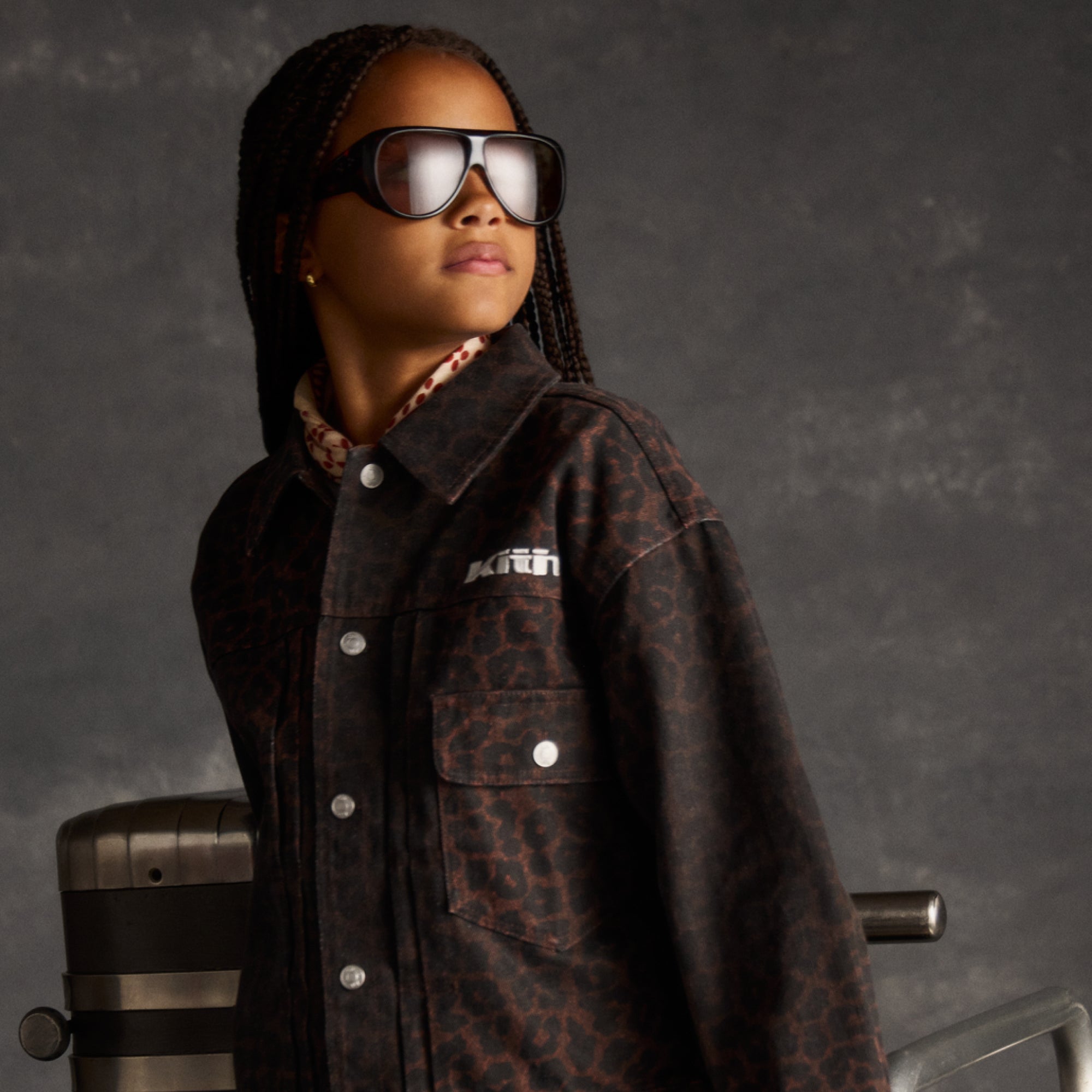 Kith for Back to the Future Chrome Title Vintage Tee - Black
