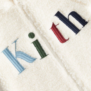 Kith Baby Logo Sherpa Coverall - Sandrift