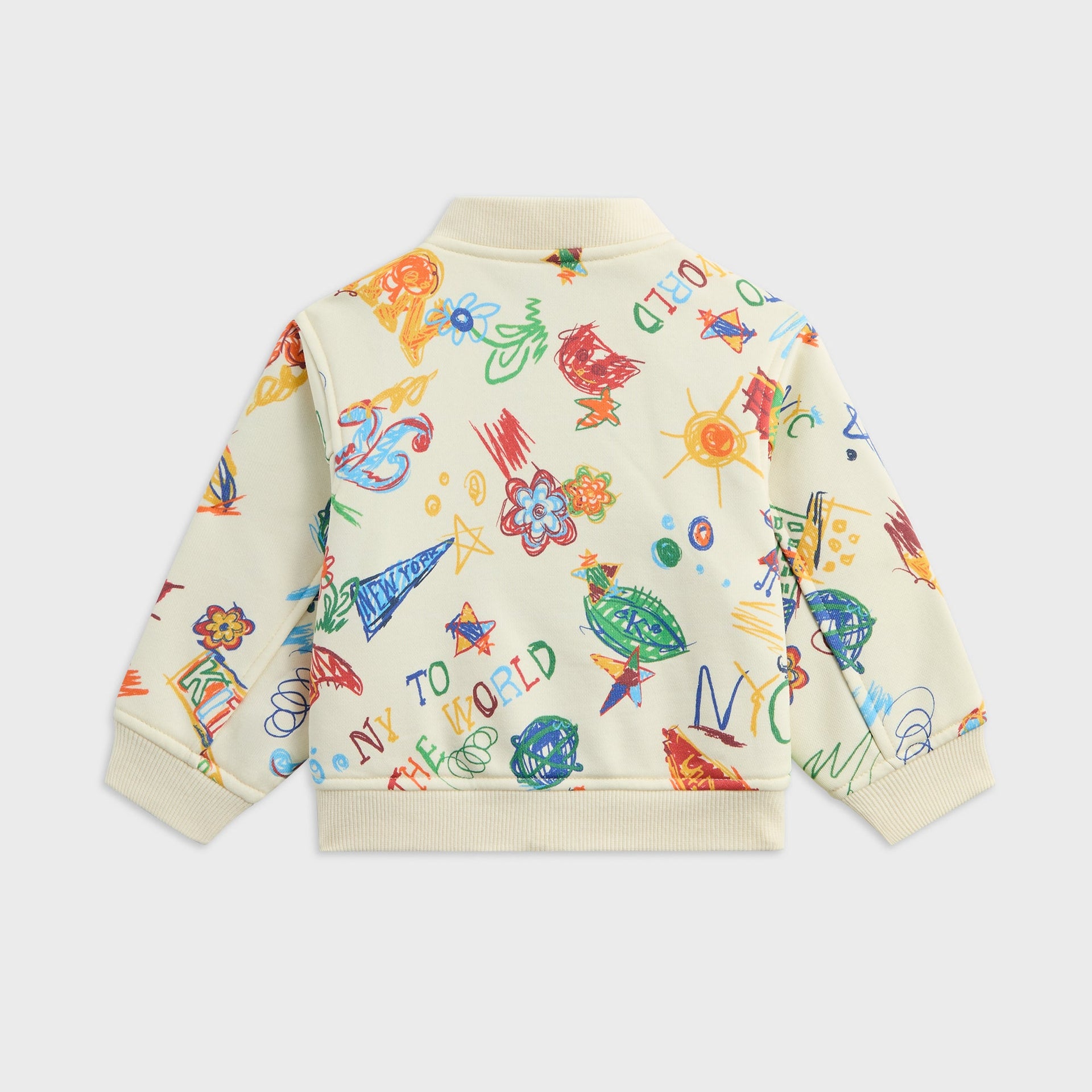 Kith Baby NY Sketchbook Varsity Jacket - Sandrift