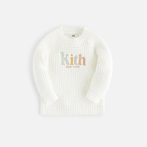 Kith Baby Serif Logo Sweater - Silk