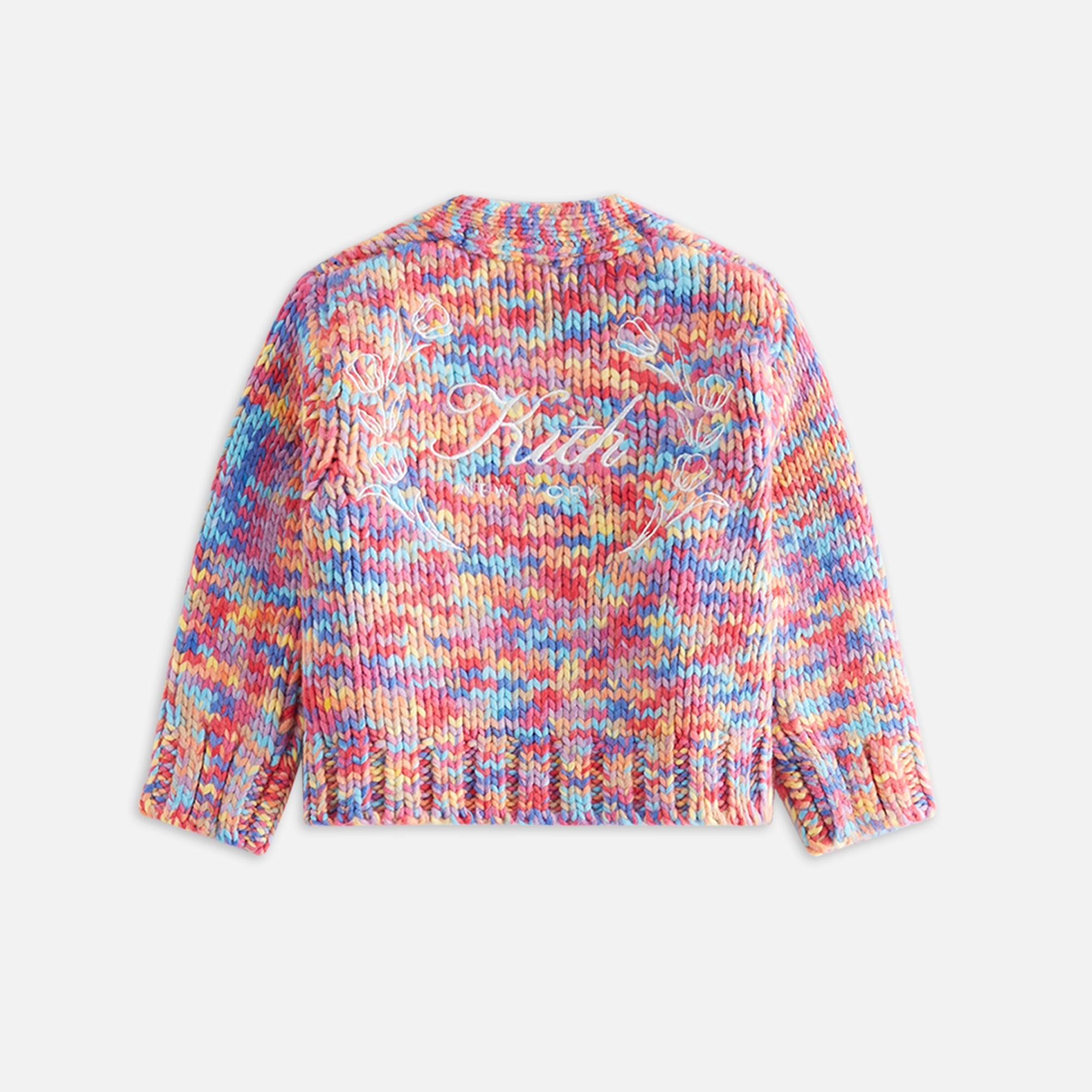 Kith Baby Weirfield Logo Space Dye Cardigan - Fervor – Kith